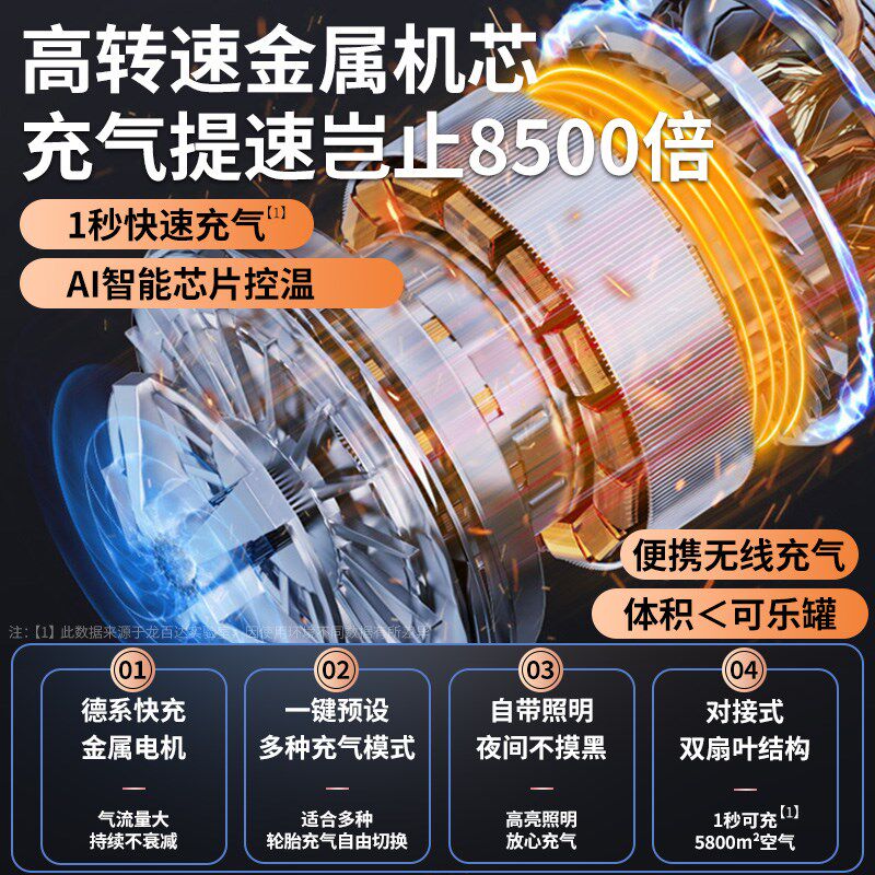 大众迈腾宝来载充气泵打气泵