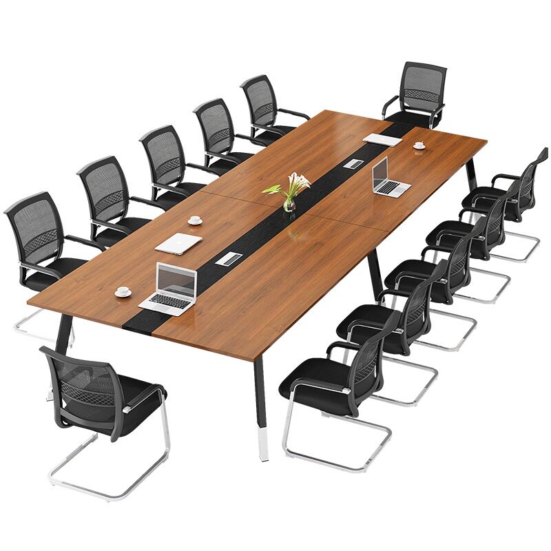 香尔特办公室会议桌长桌现代小型板式培训办公桌椅长条桌