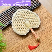 全球购麦秸扇子手工编织老式 儿童古 大蒲扇芭蕉团扇草编夏季