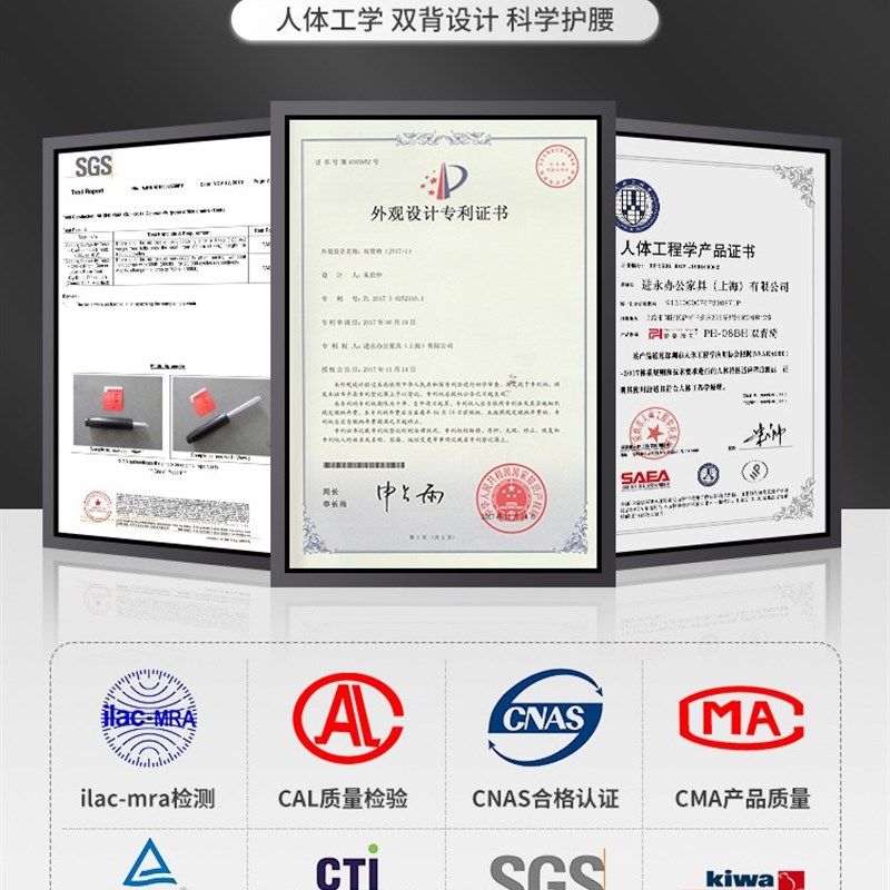 普格瑞斯电脑椅体工学舒适久坐办公椅护腰升降座椅