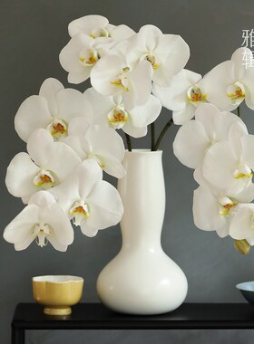 雅辑 葫芦瓶 居器 日常插 瓶 脂白芸绿色入