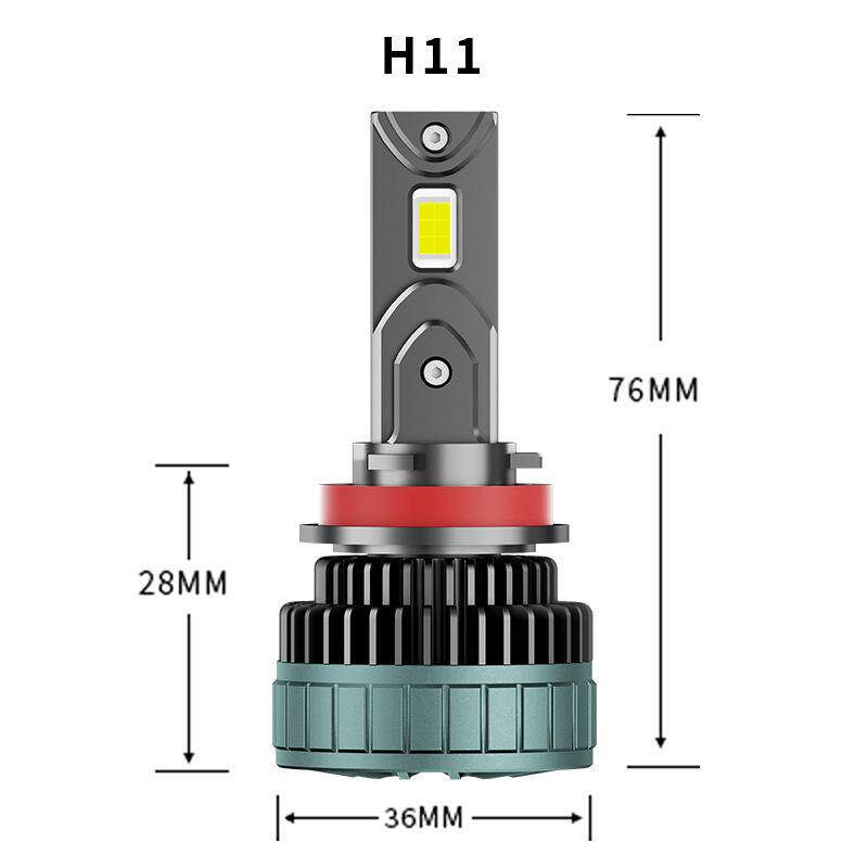 厂家直销V10高亮LED汽车前大灯雾灯880H7H119005远近光前照灯120W