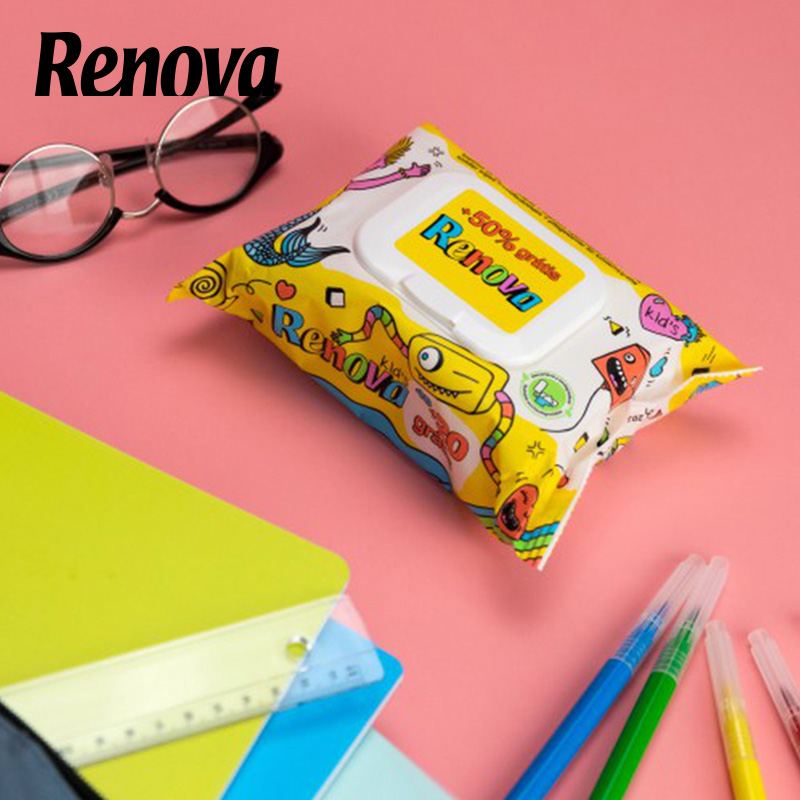 Renova儿童湿厕纸清洁柔软舒适