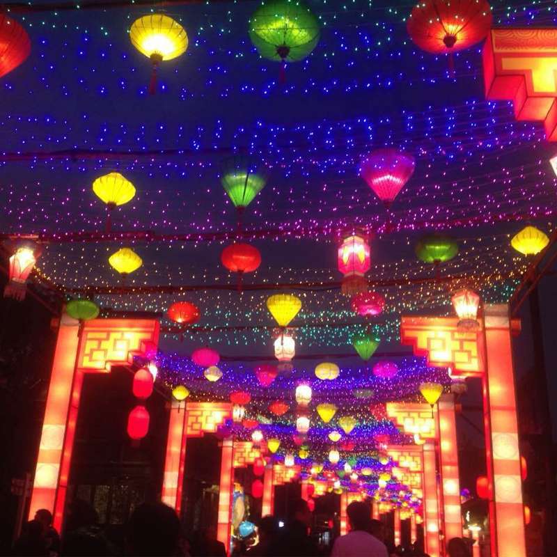 太阳能led彩灯闪灯浪漫串灯户外防水过年喜庆农村院子彩灯装饰灯