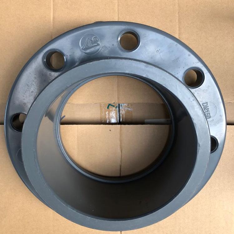 环琪UPVC法兰片 DIN国标PN10 PVC环琪化工法兰盘DN150 160MM 6寸