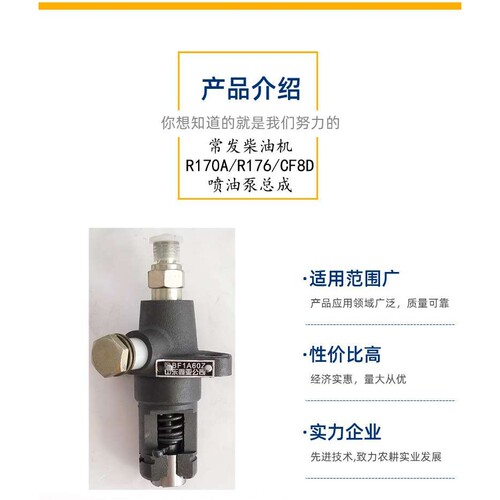 常州常发柴油机喷油泵 r170ar176cf8d单缸水冷柴油机油泵总成跨境