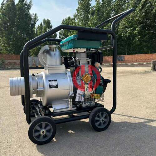 柴油电启动6寸自吸泵市政工程防汛排涝轻便型抽水泵