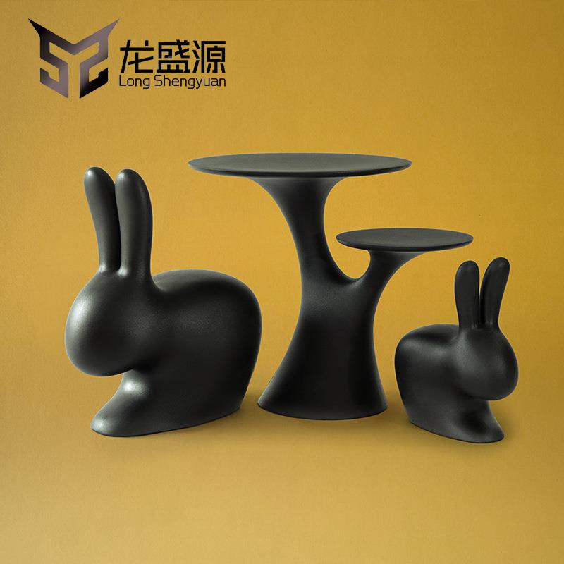玻味lsy-0010璃钢儿童座椅创意趣兔子坐凳酒店商场板房美摆件厂样