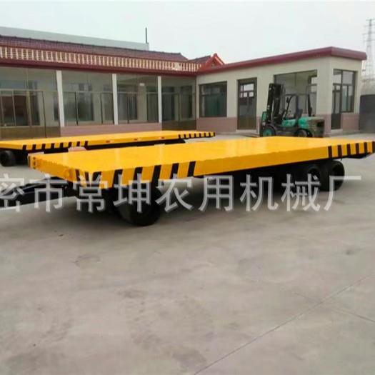 zk-85厂家供货8板5吨平重拖车 型牵拖车 引搬运公司专用拖车