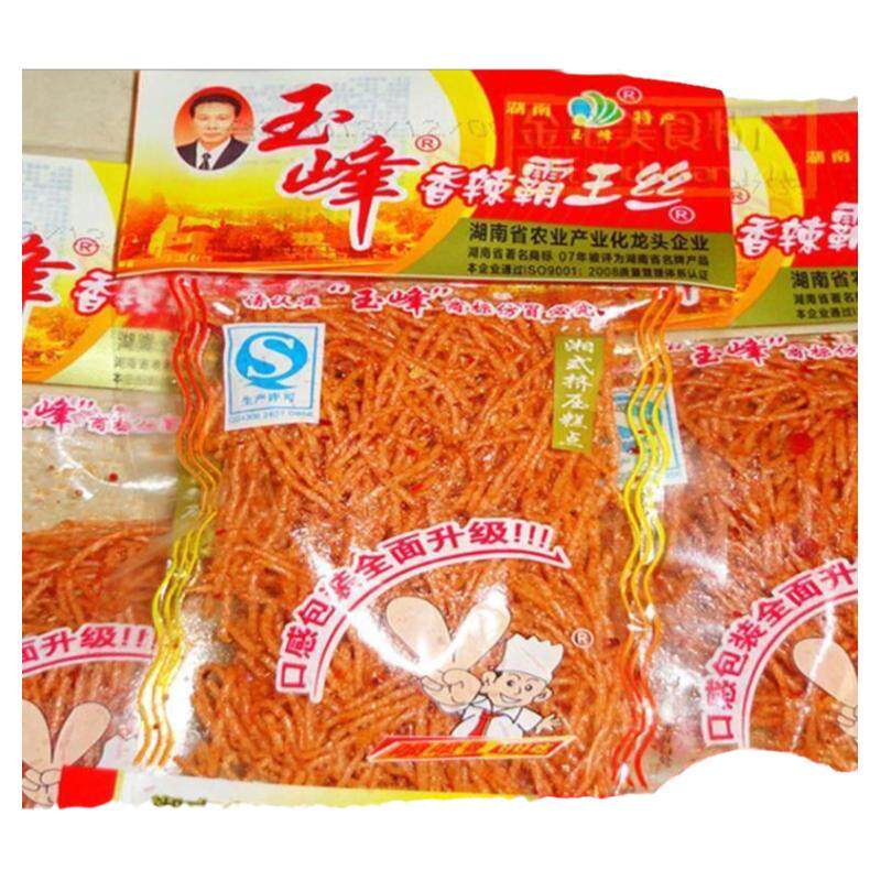 玉峰霸王丝SNC辣香酥金辣丝90后园儿时5毛校辣丝小零食麻条丝条细