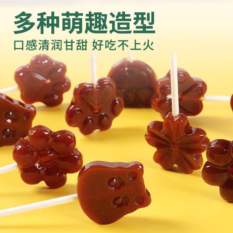 秋梨棒棒糖化痰止咳肺FOF健康膏零食添无润加剂梨膏糖蜂蜜止咳润