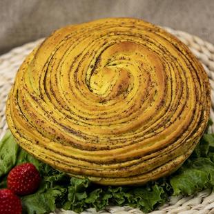 甘肃特产胡麻千烤烤莲花层馍烤AOH饼平凉锅手工盔馍馍酥饼美食早