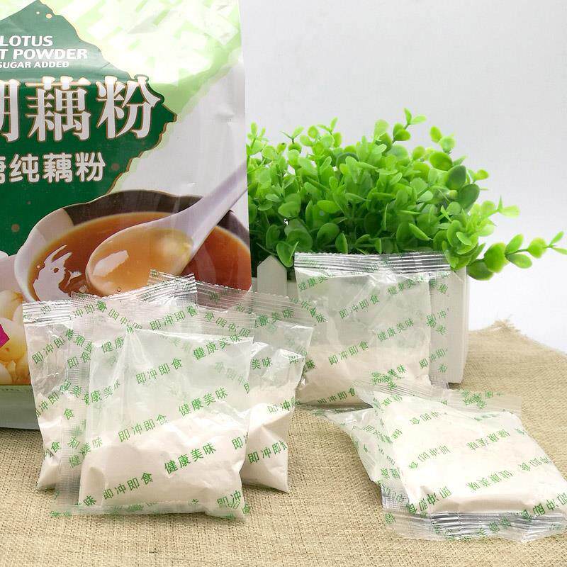 天堂西藕粉杭州正特湖产无糖无宗添加原味早餐UOZ小袋装莲藕粉羹4