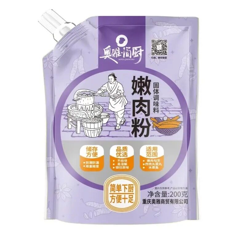 奥雅简厨嫩肉粉红薯粉玉米淀粉200g老坛酸菜金汤酸菜390g芥末43g