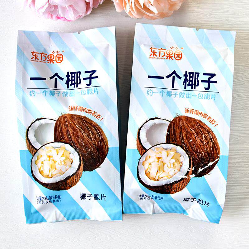 东方果园椰子脆一个椰子香脆干脆片即食椰果肉脆椰片追剧休闲零食