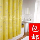 防水涤纶浴帘装 帘伸缩杆帘免打浴帘杆