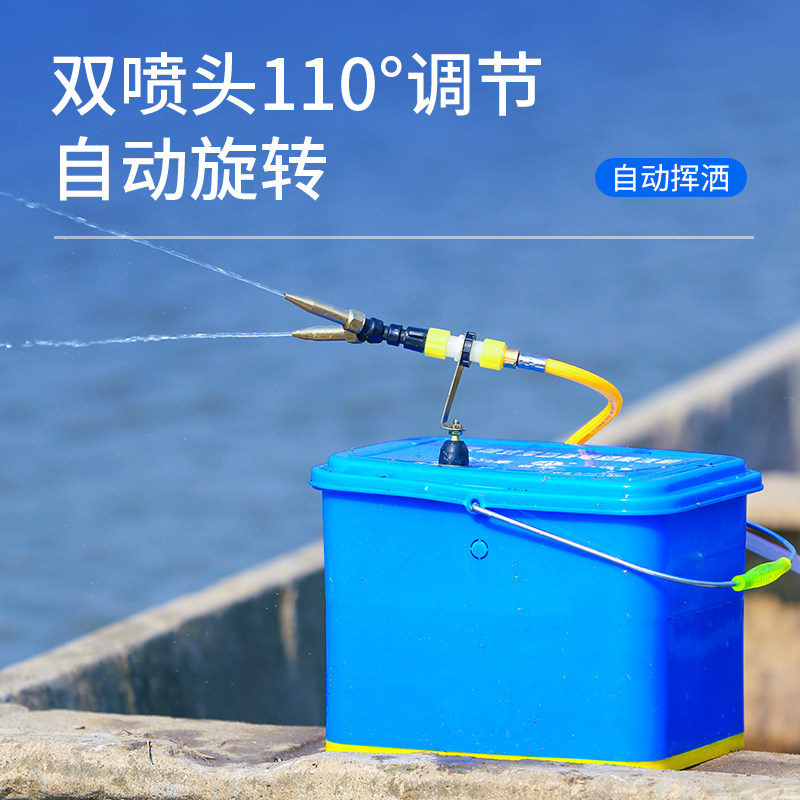 鱼塘撒药船用洒药喷药消毒蟹塘洒药自动打药泵虾塘打药