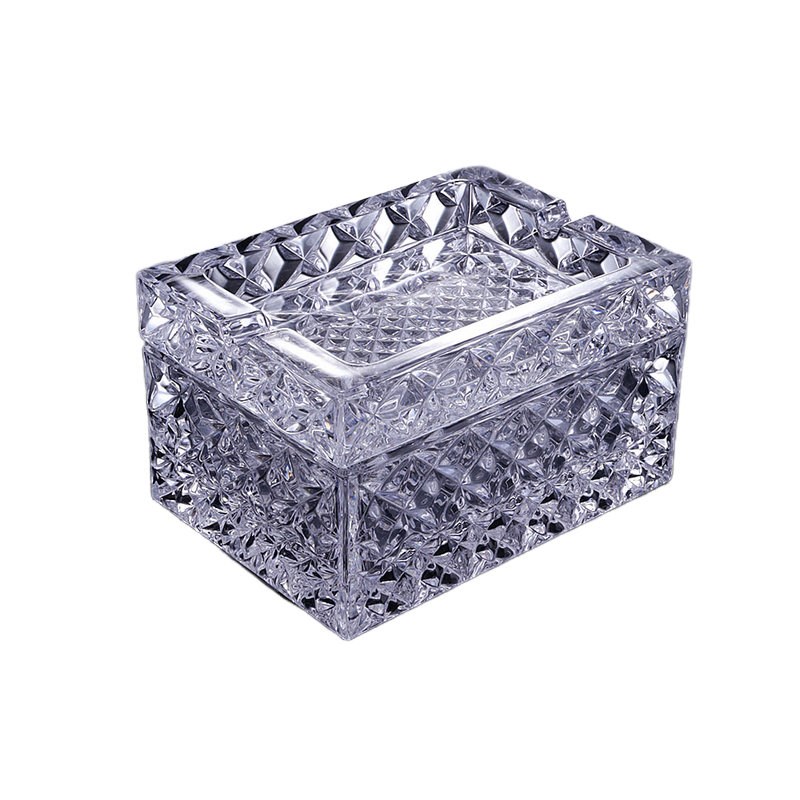 欧式描金水晶烟灰缸描金层烟灰缸琥珀色层烟灰缸家居饰品 家居饰