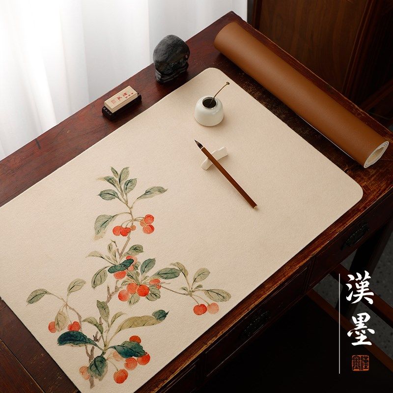悦彩绘羊毛画毡 毛毡桌布毛毡垫毛毡布书画画毡用品毛笔字垫布