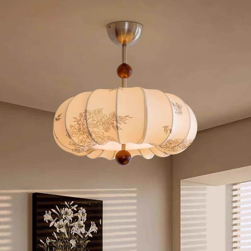法式风卧室吊灯花纹中古卧室灯实木南瓜吊灯布艺南洋风温馨浪漫灯,农机/农具/农膜,其它农用工具,淘宝优惠券,粉丝福利购,淘宝优惠卷