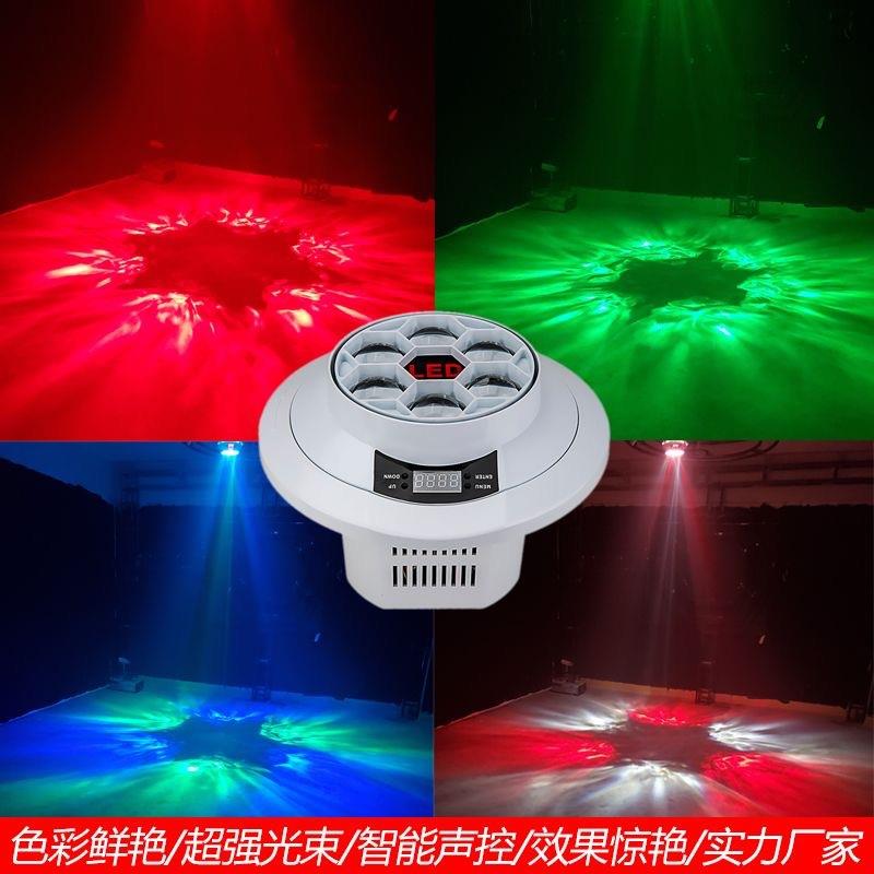 六蜂眼魔幻光束水纹灯七彩灯ktv舞台灯氛围灯迪斯科灯dmx舞台灯光