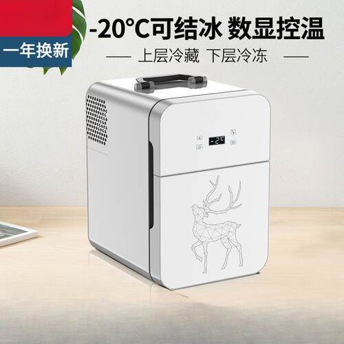 SAST车载迷你小冰箱学生宿舍出租房小型母乳单人用冷藏箱车家两用