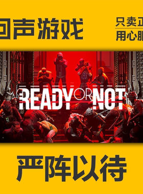 Steam国区key 严阵以待 严正Ready or Not 现货秒发入库 PC端游戏