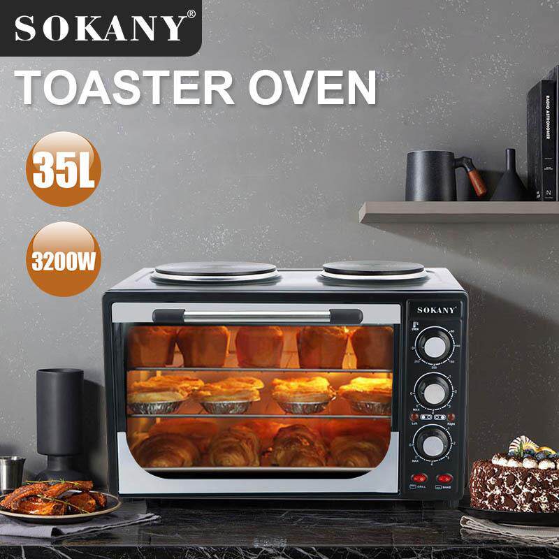 电烤箱多功能家用大功率烘焙烤箱 35L大容量多层烤箱Toaster oven