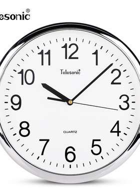 LONI天王星时尚壁挂钟卧室书房客厅会议室静音石英钟