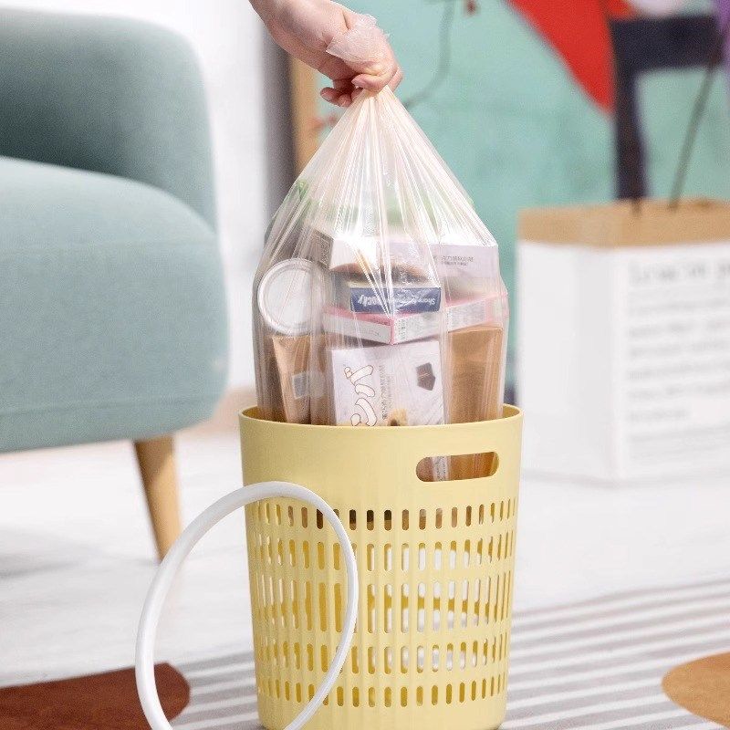 茶垃圾桶压圈式家用塑料无盖客厅废纸篓敞口大容量纸桶