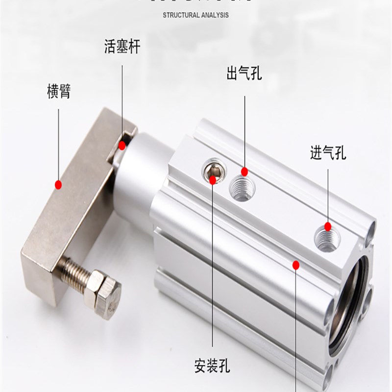 气动旋转夹紧气缸转角下压90度MKB/1/32-100R////3*