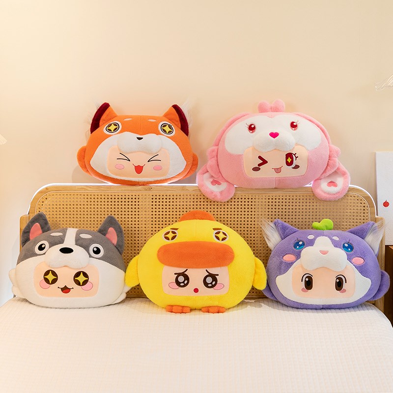 卡通靠垫办公室椅子学生宿舍腰靠靠背垫加厚靠枕元梦之星抱枕护腰