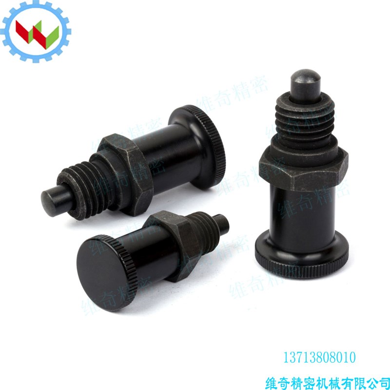 短型分度销 顶丝扣 VCN215 弹簧旋钮柱塞分割式定位柱弹簧锁销