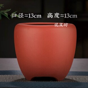 精品紫砂花盆小多肉盆蝴蝶兰花盆圆形透气君子兰盆景盆菖蒲云竹盆