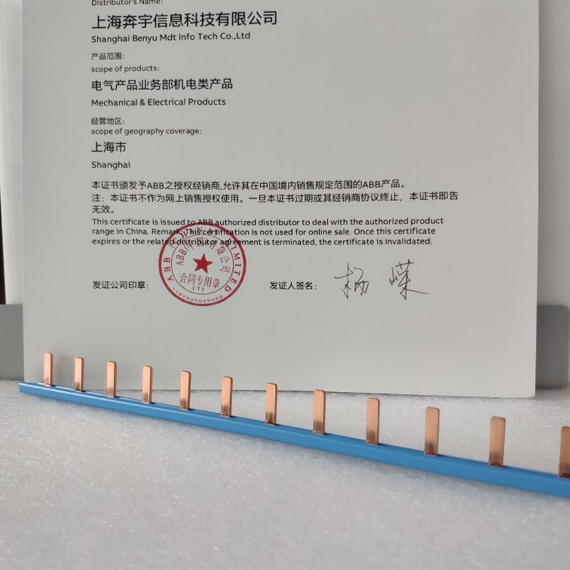 ABB汇流排双进双出 DPN 2P 进口ABB接线排