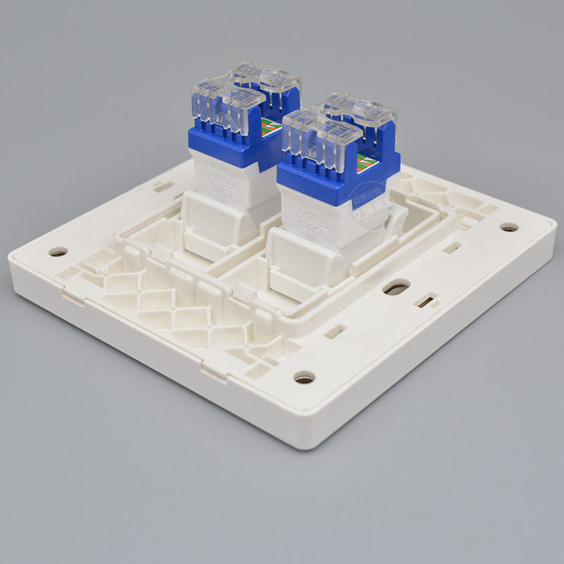 口六类电脑插座型二位千兆模块个网线插口,电子/电工,电脑插座,淘宝优惠券,粉丝福利购,淘宝优惠卷