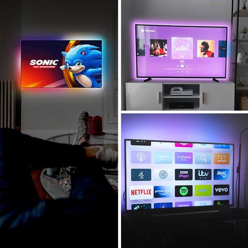 涂鸦随屏led灯带同步变化U智能电竞显示屏氛围灯led灯条