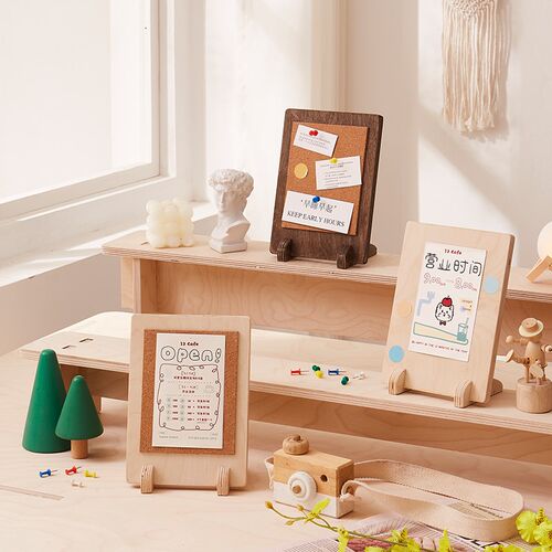 幼儿园环创展示软木板记事便签图钉留言板毛毡照片架