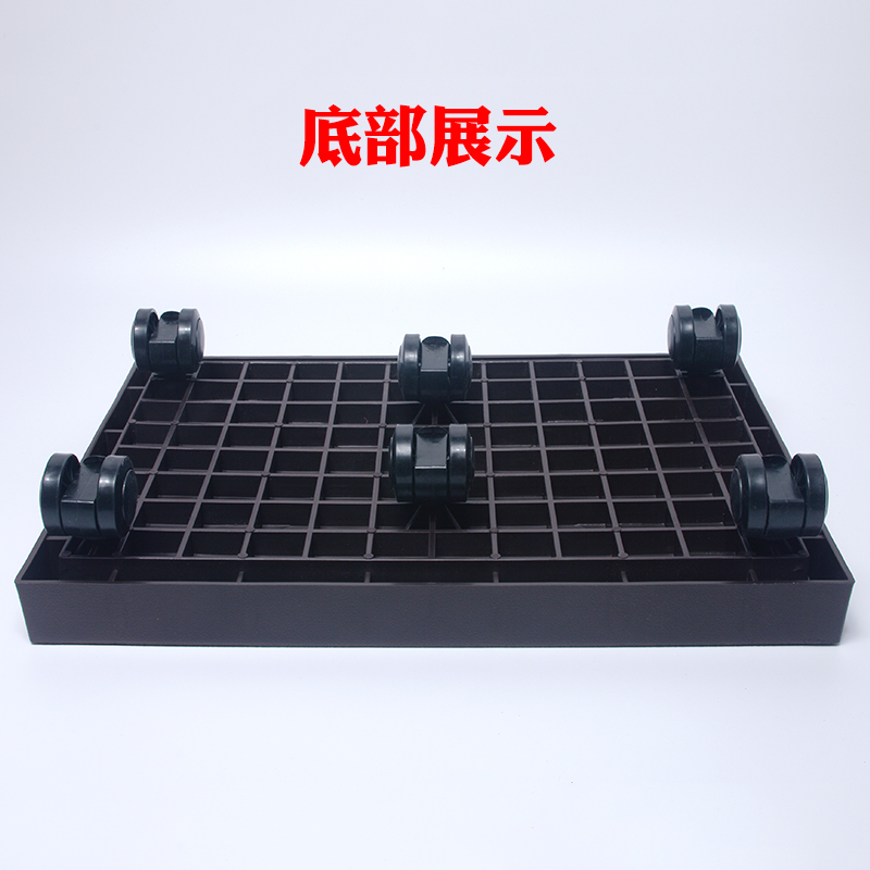 花盆移动托盘长方形加厚带万向轮家用盆栽钢化底座大花盆带轮底托