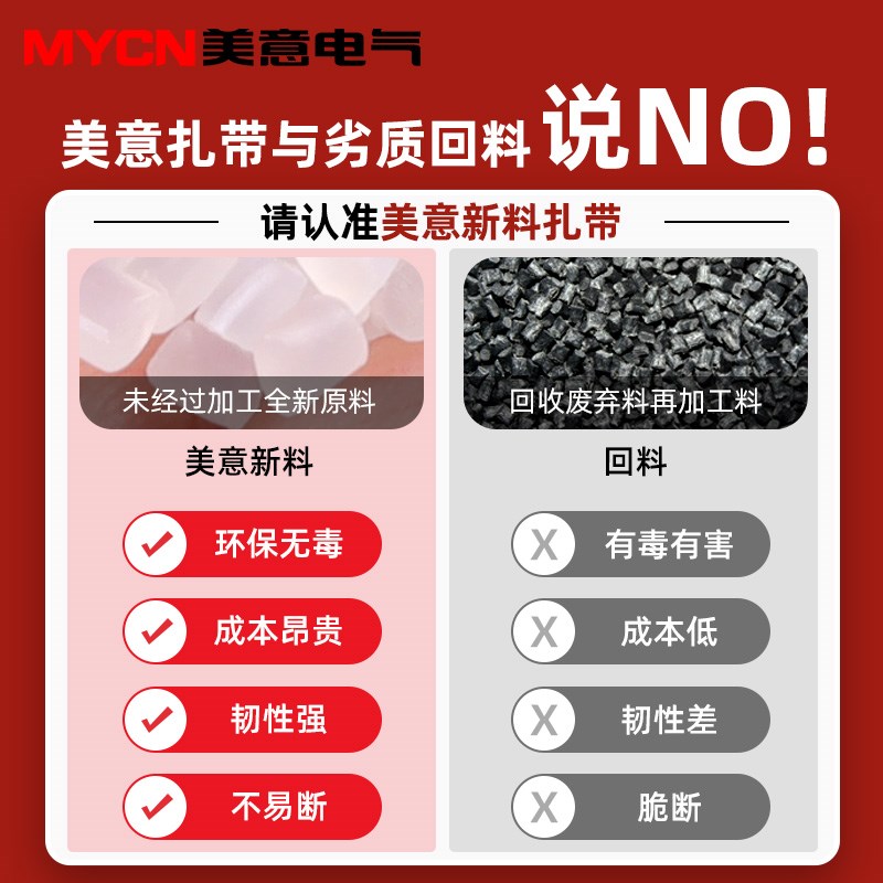 自锁式尼龙扎带4*200mm扎线带高强度固定捆扎带塑料黑白色斤