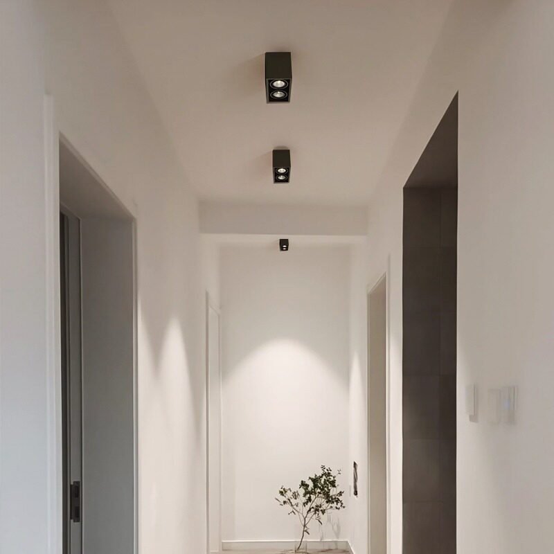 无灯全光谱护眼盒子格栅明装防眩光客厅卧室智能,家装灯饰光源,明装筒灯,淘宝优惠券,粉丝福利购,淘宝优惠卷