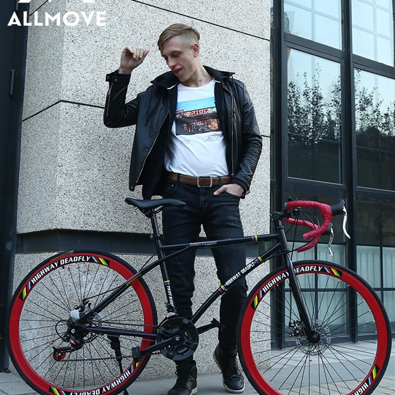 公路自行车赛车死苍蝇变速实心轮胎生活飞行弯曲F车把超轻破风超