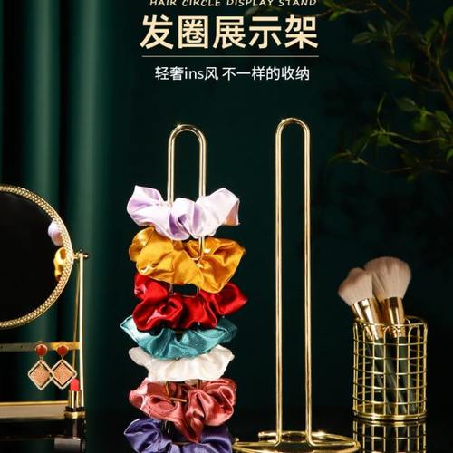 发箍收纳摆摊大肠发圈置物架铁艺头花网红头绳大容量头箍展示架子