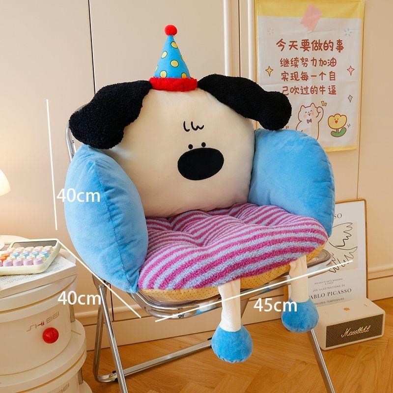 坐垫靠背一体冬季椅子垫办公室靠垫学生J宿舍?椅垫子久坐防屁股