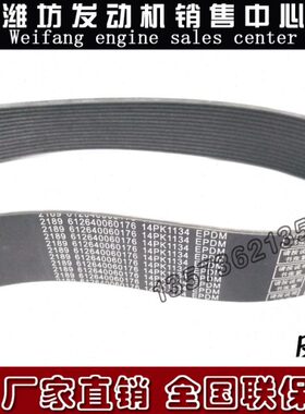 14PK1134多楔带612640060176皮带 潍柴WP12柴油发动机WP13原厂