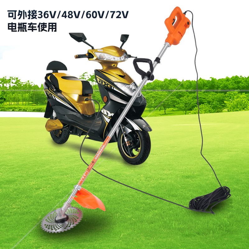 大功率电动割草机充电背负式园林割草机农用N收割除草机果园打草