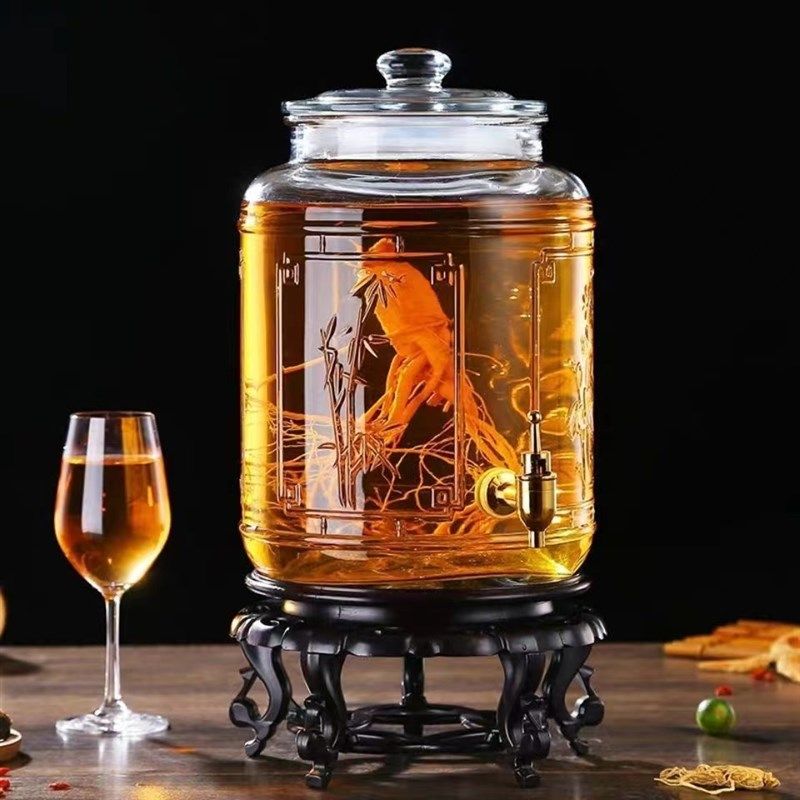 玻璃泡酒瓶斤斤斤斤家用泡酒瓶人参药酒坛酒壶酒瓶,厨房/烹饪用具,泡酒瓶,淘宝优惠券,粉丝福利购,淘宝优惠卷