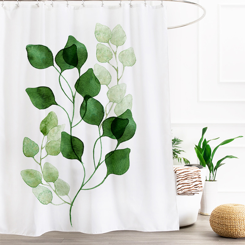 浴室帘子防水挂帘浴帘装卫生间洗澡隔断帘子免打孔淋浴房防水布