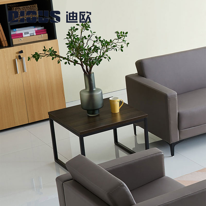 迪欧茶几办公家具会客茶几沙发组合办公室泡茶桌子木质简约