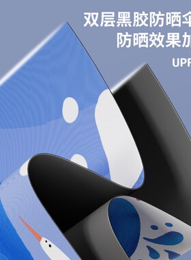 优卡杜儿童雨伞男孩女童小学生上学圆角长柄层加大太阳伞